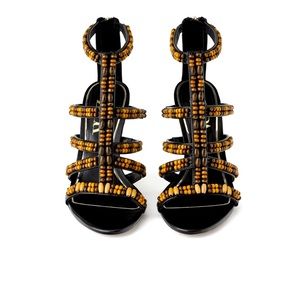 Brand new with tags Zara beaded heel sandals. Size 41/10